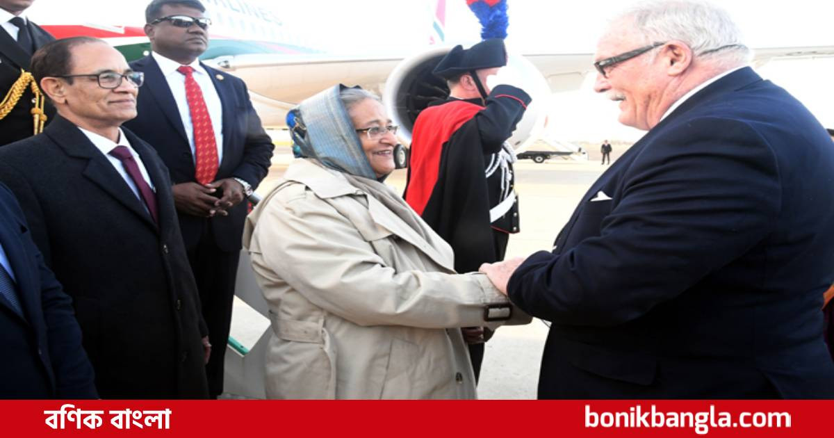 রোমে প্রধানমন্ত্রী শেখ হাসিনা